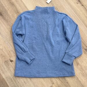 LOFT Blue Turtleneck Sweater